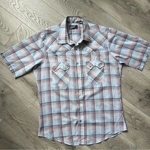 Levi’s  Vintage Men's Plaid Western Shirt Size L